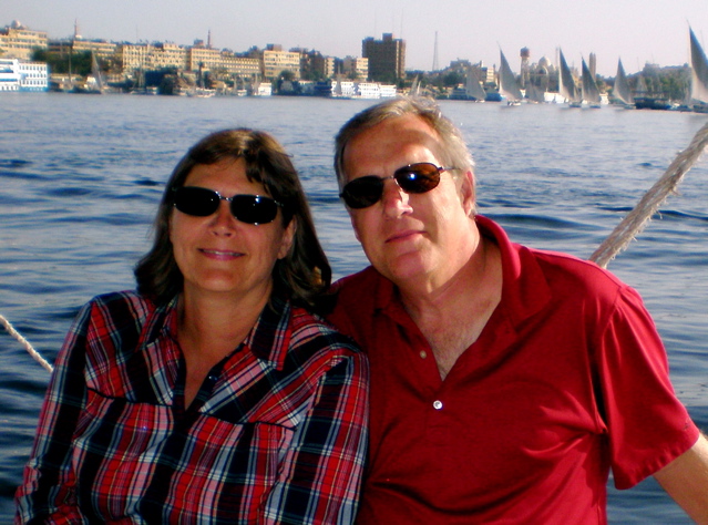 Tim and Jan Cowles at Aswan