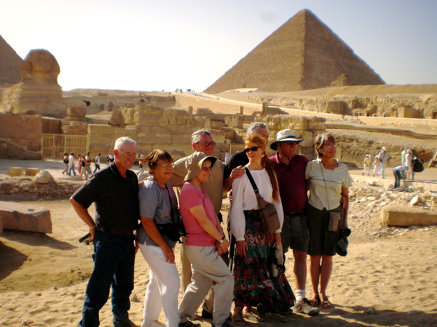 Part of 2008 President's Tour Group at Giza