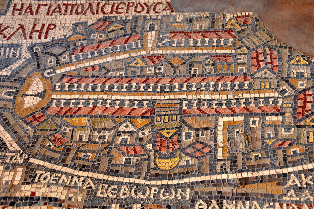 Madaba map Jerusalem