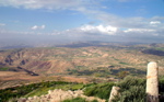 Mt. Nebo view into Israel