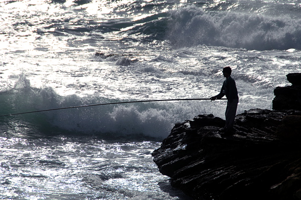 196-Fisherman at Caesarea