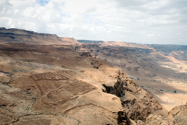 250-View of Roman Camp from Masada