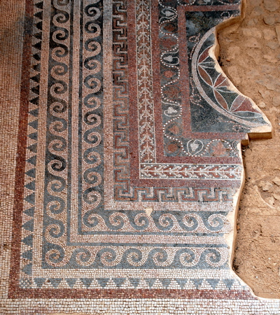 257-Mosaic floor from Masada