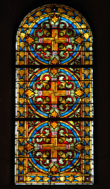 332-Stained glass window in the Lutheran Church of the Redeemer